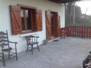 Maisons de vacances Gite du creux de la goutte : Chambre Double - Vue sur Parc