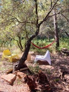 Chalets Chalet d'une chambre avec piscine partagee et jardin amenage a Cornillon Confoux : photos des chambres