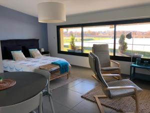 Appartements Gite-Grand studio contemporain proche Toulouse dans domaine Equestre : photos des chambres