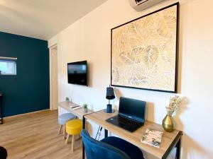 Cosy & Chill Appartements - 10 min de la mer - Jardin, Netflix, terrasse, fibre & parking : photos des chambres