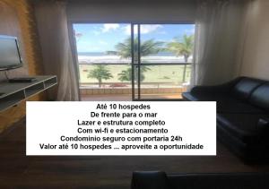 Apartamento encantador pé na areia, varandas mar