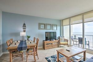 Heated Pool and Beach View Galveston Resort Condo!