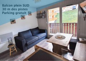 Appartements Au Pied des Pistes B48, Chaleureux studio 4 pers, balcon plein SUD, DRAPS NON COMPRIS : photos des chambres