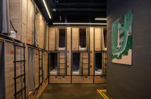 Double capsule (lower level) room in A-HOSTEL by CAMPUS Community