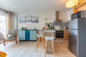 Appartements MELCHIOR - Beau T2 avec terrasse au coeur d'Euromediterranee : photos des chambres