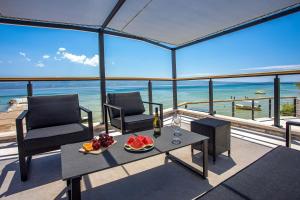 Beachfront Villa Draga with 32sqm private, heated pool, 4 bedrooms, sea view