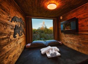 Škandinávske domčeky-lesná sauna a ubytovanie