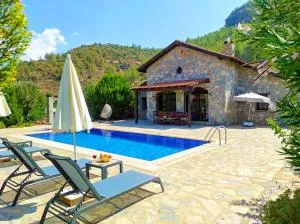 Villa Kayakoy 4 - Private Authentic Stone Villa - Kınalı