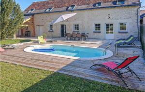 Maisons de vacances Nice Home In Thilouze With 4 Bedrooms, Wifi And Heated Swimming Pool : photos des chambres