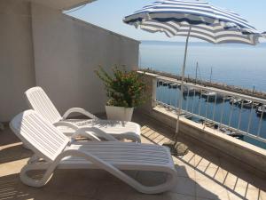 Apartment in Podgora with sea view, terrace, air conditioning, WiFi 134-3 