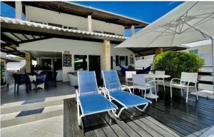 Casa de luxo em Porto de Galinhas com funcionária a 50 m do mar