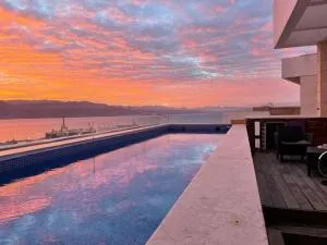 Private pool Luxury penthouses sea view Eilat - 塔巴