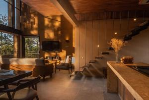 Cabaña de lujo con Tina y Fogatero Vistas al Bosque de Mazamitla