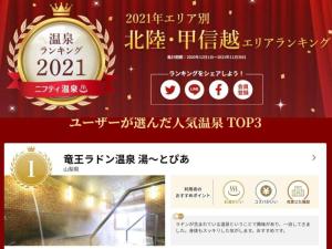 吸う温泉 湯治の宿 竜王ラドン温泉 湯ーとぴあ