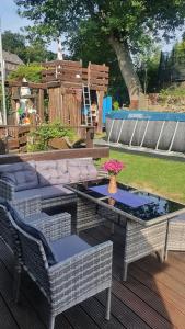 FRANKES LODGE Apartment mit Garten und Pool, 6 Einzelbetten, Parkplatz