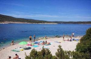 Studio apartment in Povlja with sea view, terrace, air conditioning, WiFi 3419-4