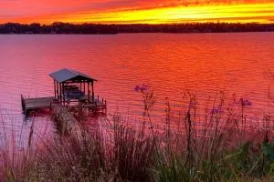 Elegant Lakefront Gem with Dock and Sunset Views! - Chappells