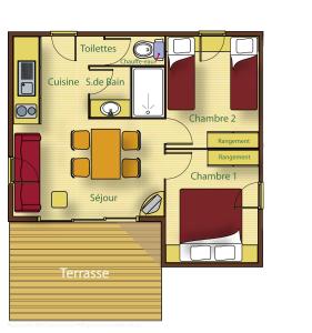 Campings CAMPING LES GRAVES : Chalet