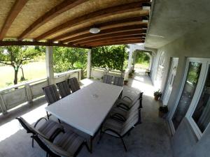 Holiday house in Ljubač with sea view, terrace, air conditioning, Wi-Fi (4851-1)