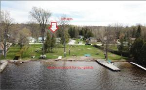 Fun Place with a Sandy Beach for Swimming, Boating & Fishing, Featuring 1 House and 3 Cabins