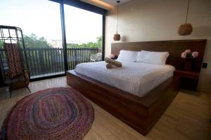 Stylish & Luxury Penthouse & Apartment, Private Pool, Private Hot Tub, Terrace and Roof Top at Tulum Jungle