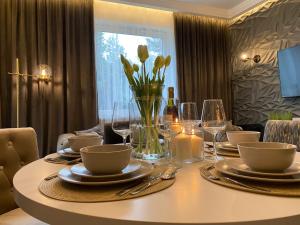 Family Business Sauna Apartments No7 Leśny nad Zalewem Unikat 4 pokoje z Tarasem i Garażem oraz możliwością wyżywienia