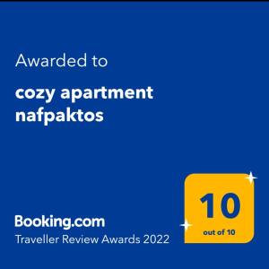 Cozy Apartment Nafpaktos