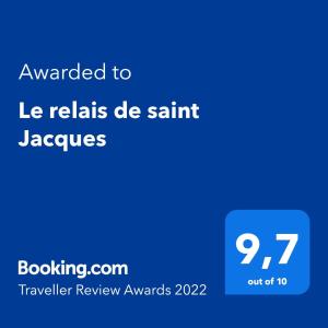 Le relais de saint Jacques