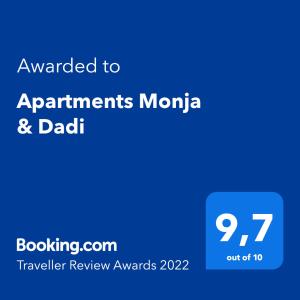 Apartments Monja & Dadi