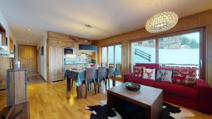 Two-Bedroom Apartment 1 12 room in Hauts de Veysonnaz SAUNA & VIEW apartments