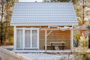 Zielony domek nad Marychą w Budwieć