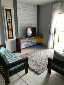 Lindo apartamento na praia de Mariscal Pé na areia