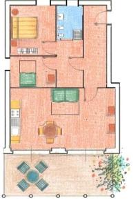 Two-Bedroom Apartment with Lake View