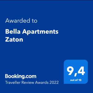 Bella Apartments Zaton