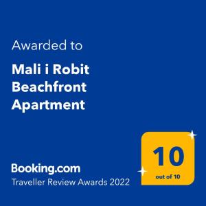 Mali i Robit Beachfront Apartment