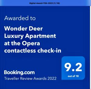 Wonder Deer Luxury Apartment at the Opera self check-in