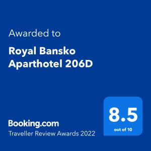 Royal Bansko Aparthotel 206D