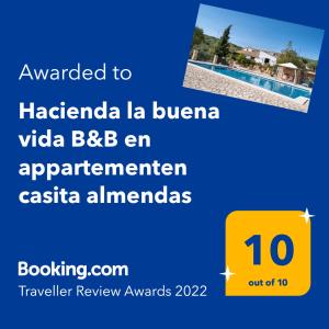 Hacienda la buena vida B&B en appartementen casita almendas