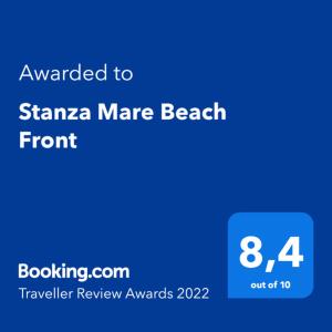 Stanza Mare Beach Front