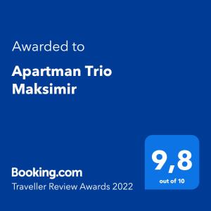 Apartman Trio Maksimir 