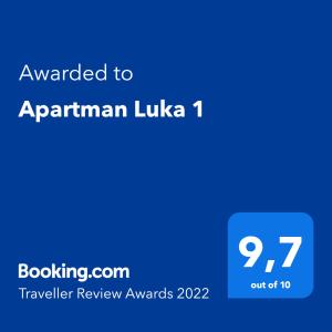 Apartman Luka 1