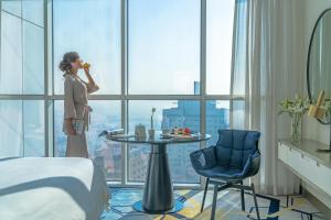 Superior Twin Room with City View room in Pullman Sharjah