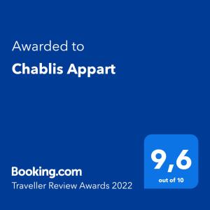 Appart'hotels Chablis Appart : photos des chambres