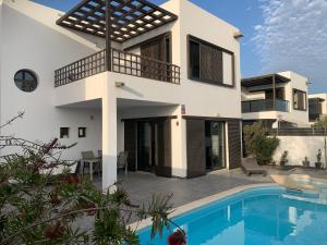 Modern villa with sea views