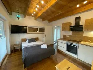 Ferienwohnung im Stadtzentrum von Bernau - Komfortable Wohnung mit 2 Zimmern, Bad, Spülmaschine, Waschmaschine, komplette Küche, WLAN, Terrasse, ruhige Lage - 柏林附近贝尔瑙