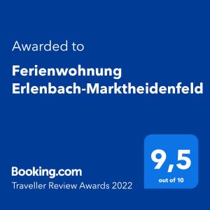Ferienwohnung Erlenbach-Marktheidenfeld