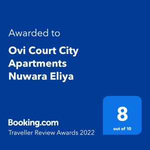 Ovi Court City Apartments Nuwara Eliya
