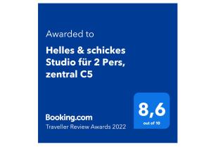 Schick und freundlich, zentral, modernes Studio - C5