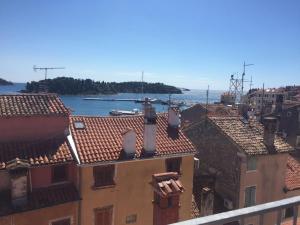 Beautiful sunsets over the roofs of Rovinj