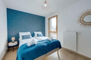 Appartements L'Art de Ville - 2 bedroom near the city center terrace and garage : photos des chambres